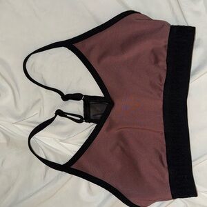 PINK Victoria's Secret Black and Brown Sports Bra